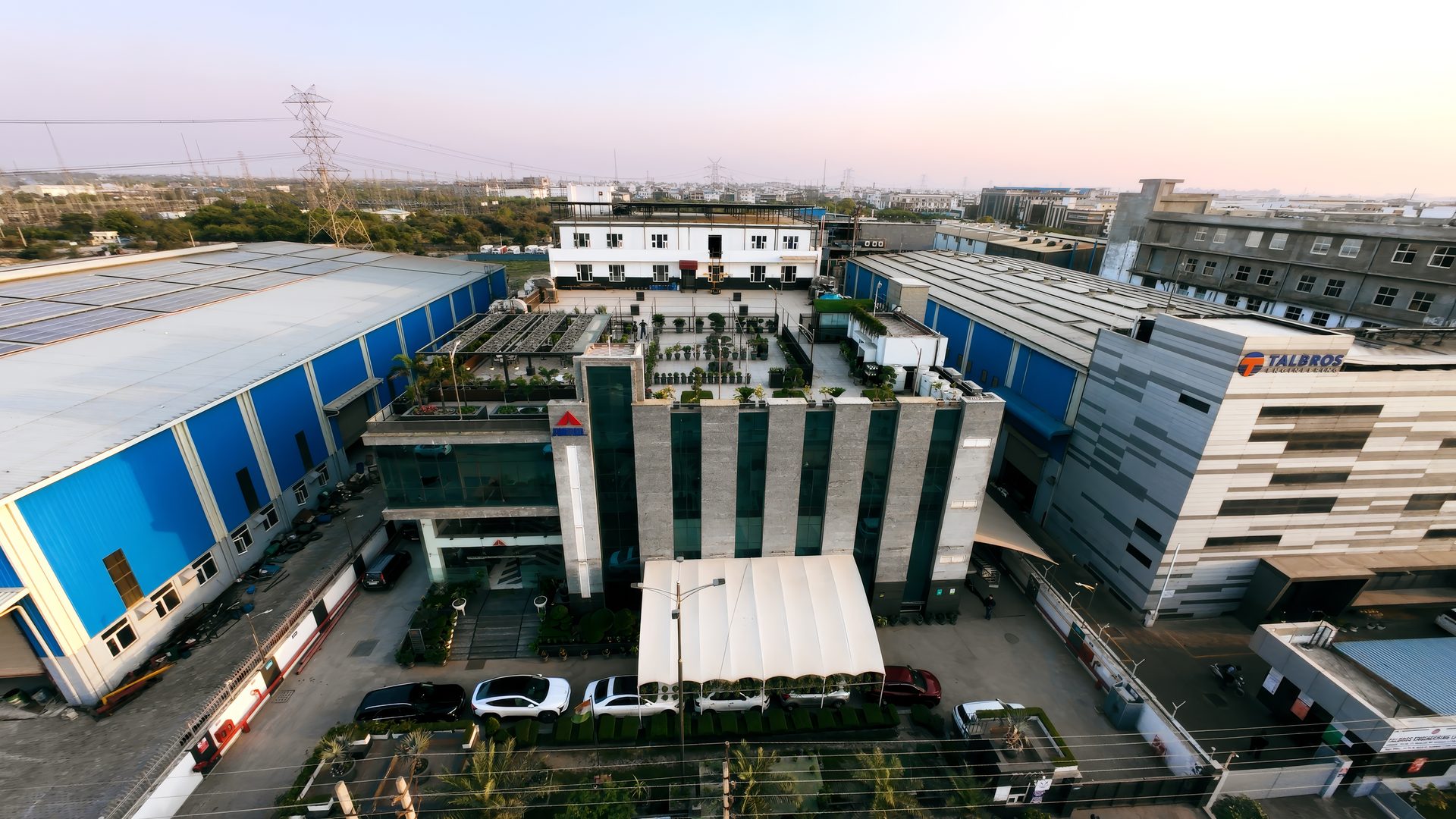 AAMPL — aerial view of the Faridabad manufacturing campus