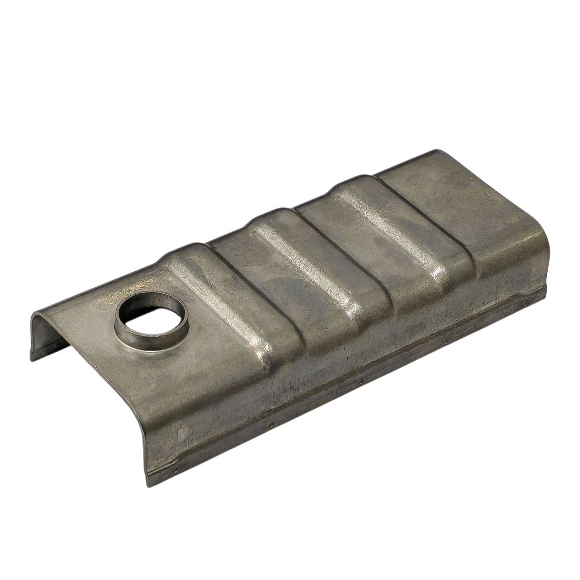Deep-drawn stamped channel